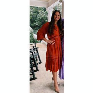 Current Air Pleated Midi Dress